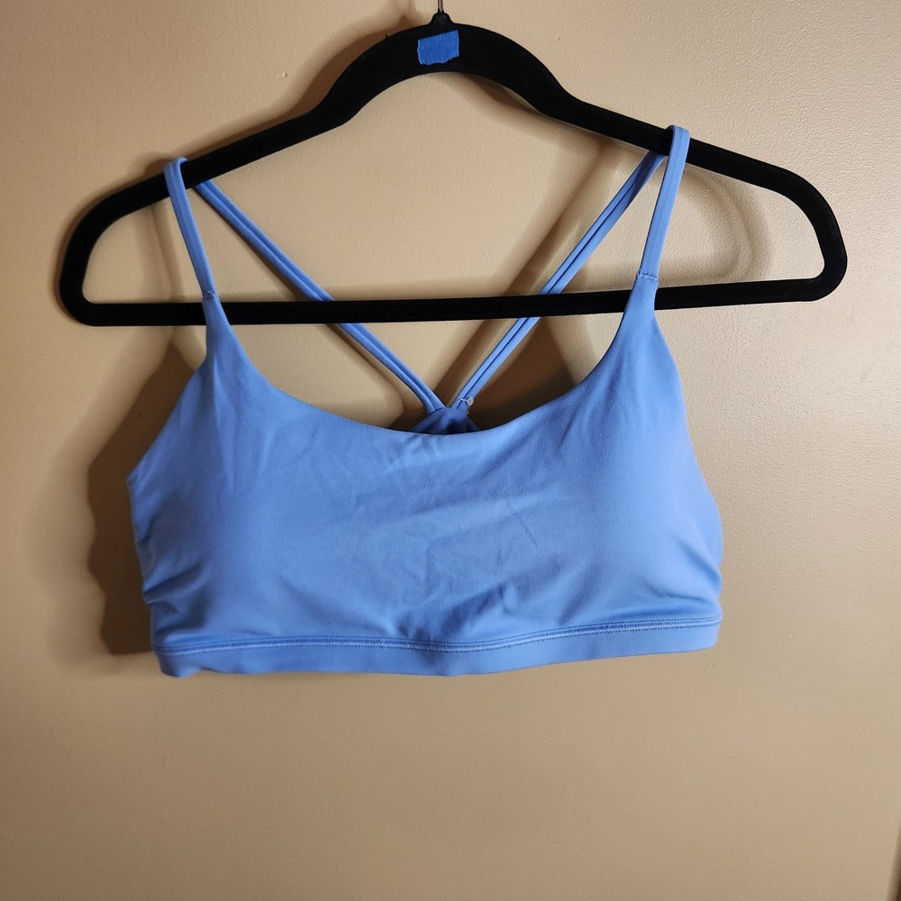 Athleta Transcend Scoop Bra Blue XL A-C Cup NWT